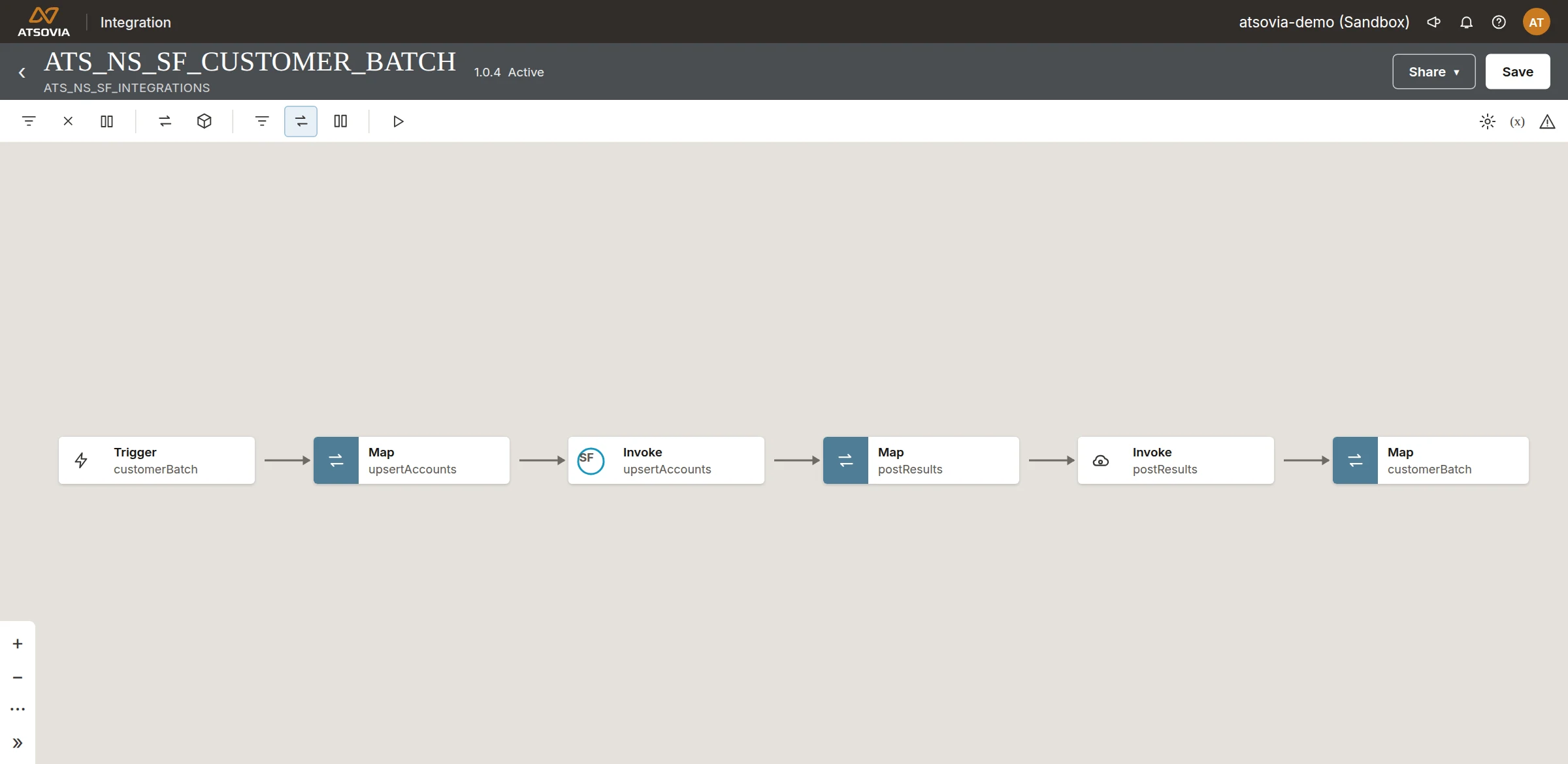 Trigger to reply, step by step, demo integration account